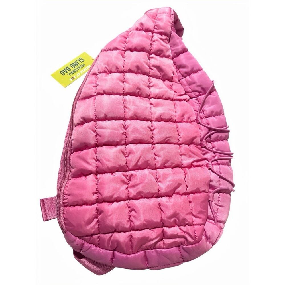 BRAND NEW Pickle O' Joe Quilted Sling Pickleball Bag; Vibrant Purple (Fuschia)